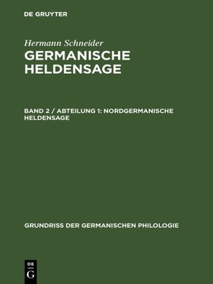 cover image of Nordgermanische Heldensage